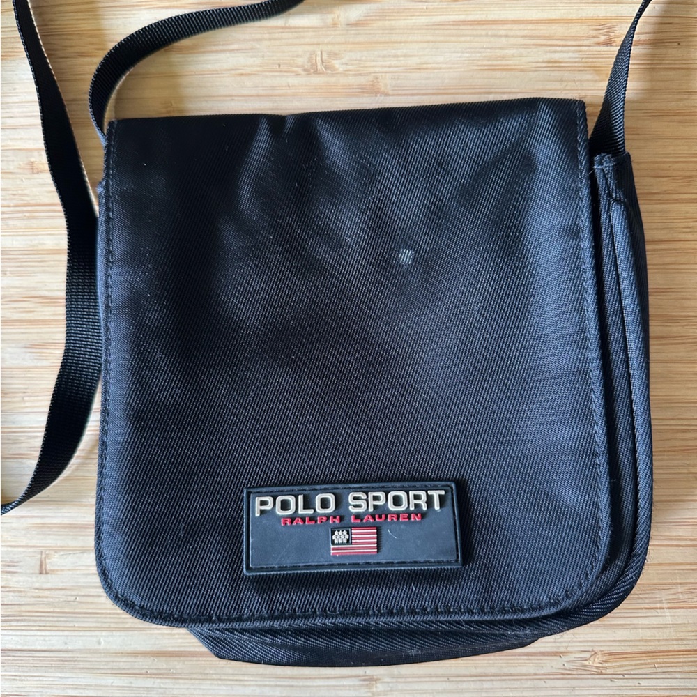 Polo by Ralph Lauren Black Messenger Bag